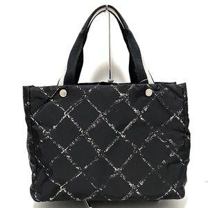 Chanel Bag Nylon Black White